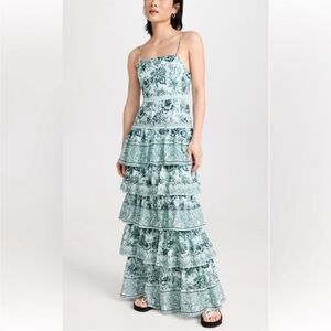 Alice and Olivia Tiered Valencia Dress